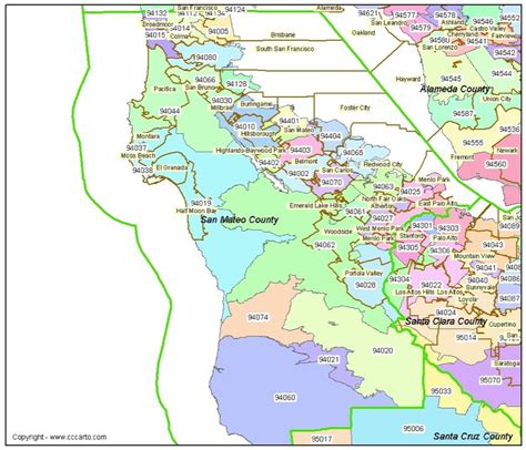 San Mateo (CA), United States Zip Codes .